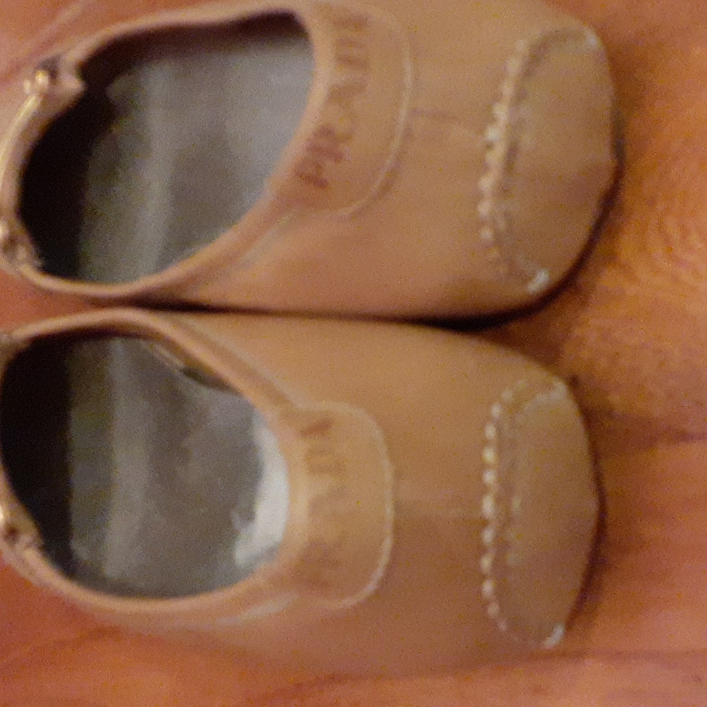 Prada Tan Leather Loafer Name Plate Sz 36/US 6 - Picture 4 of 14